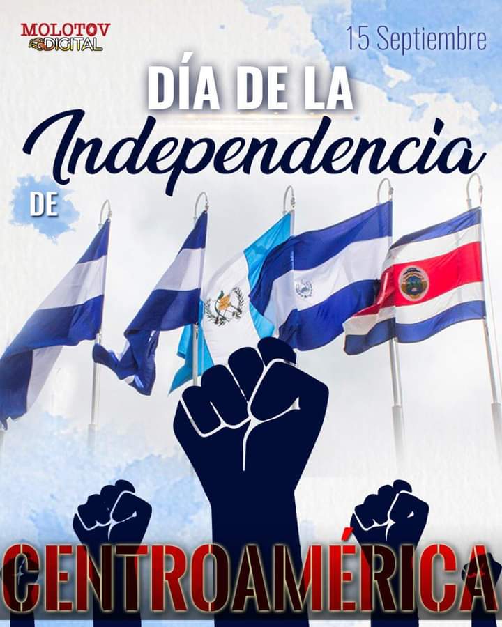 Feliz día de la independencia de Centroamérica!🇬🇹🇸🇻🇭🇳🇳🇮🇨🇷

Celebramos, la libertad, el respeto, la Paz 🕊️❤️

#AmoraNicaragua 
#PatriaBenditayLibre 
#PLOMO19