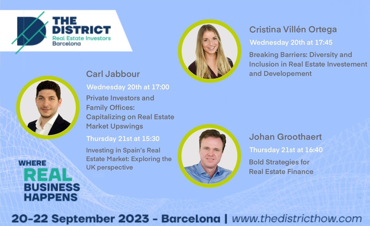 FiduciamLoans's tweet photo. We are delighted to announce that Fiduciam will be participating in The District Show World Summit. The largest European congress in the sector, articulated through Vertical Forums for each segment of the Real Estate sector and professional agendas for each management area.
 
See the full agenda in the link below and join us to listen to Johan, Carl and Cristina ⬇
 
https://t.co/C63xCBltwe