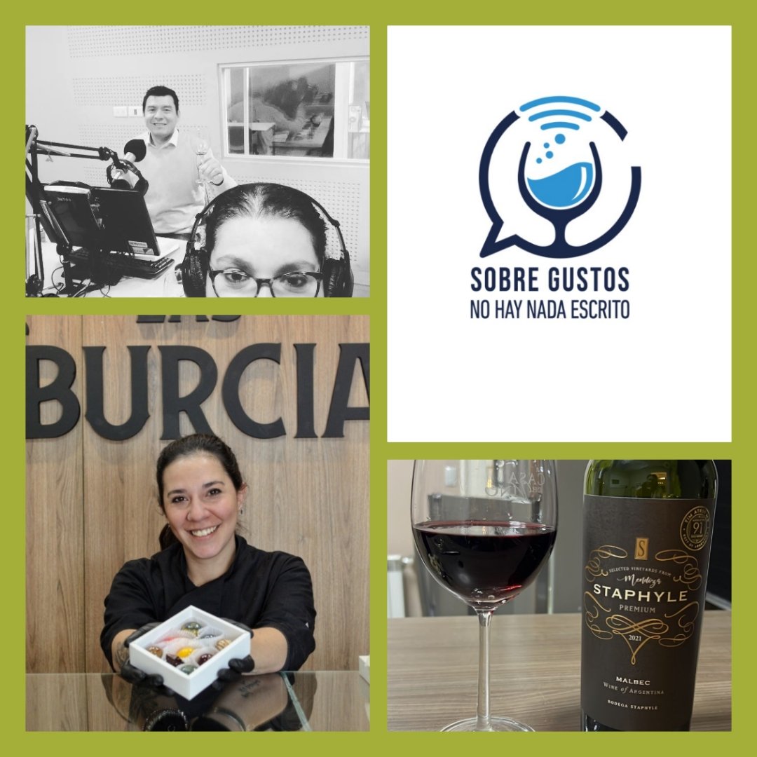 Este sábado desde las 12 hs. #SobreGustos #EnVivo hasta las <a href="/RadioJornada/">Radio Jornada</a> Fm 91.9
jornadaonline.com/radio junto a <a href="/SommelierMza/">Luis Mantegini🎙️🍷</a> te proponemos disfrutar toda la info sobre #Vinos #AOVE Nos visita Johana Siudmak de <a href="/lastiburcias/">lastiburcias</a> #Laboratorio #Chocolate Te esperamos!!!