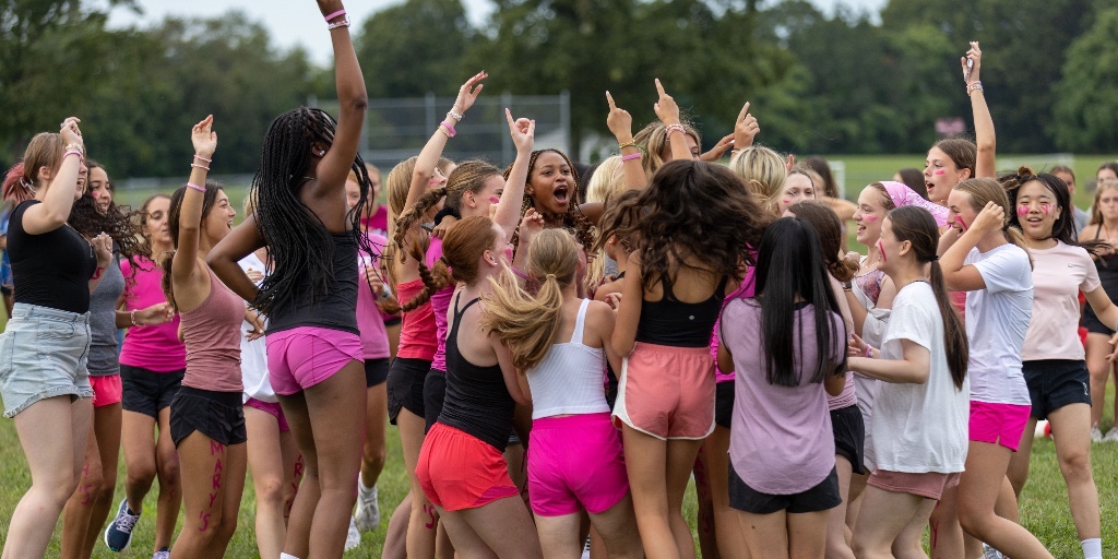 AbbeyRavens's tweet photo. #FunPhotoFriday // The school year is off to a great start! After limbo during the first Assembly, Mass and a BBQ last weekend, all eight houses competed in the first Raven Cup games. Manor House took home the most points. Who do you think will win this year? #lifeonthelane https://t.co/WwieLomQMj