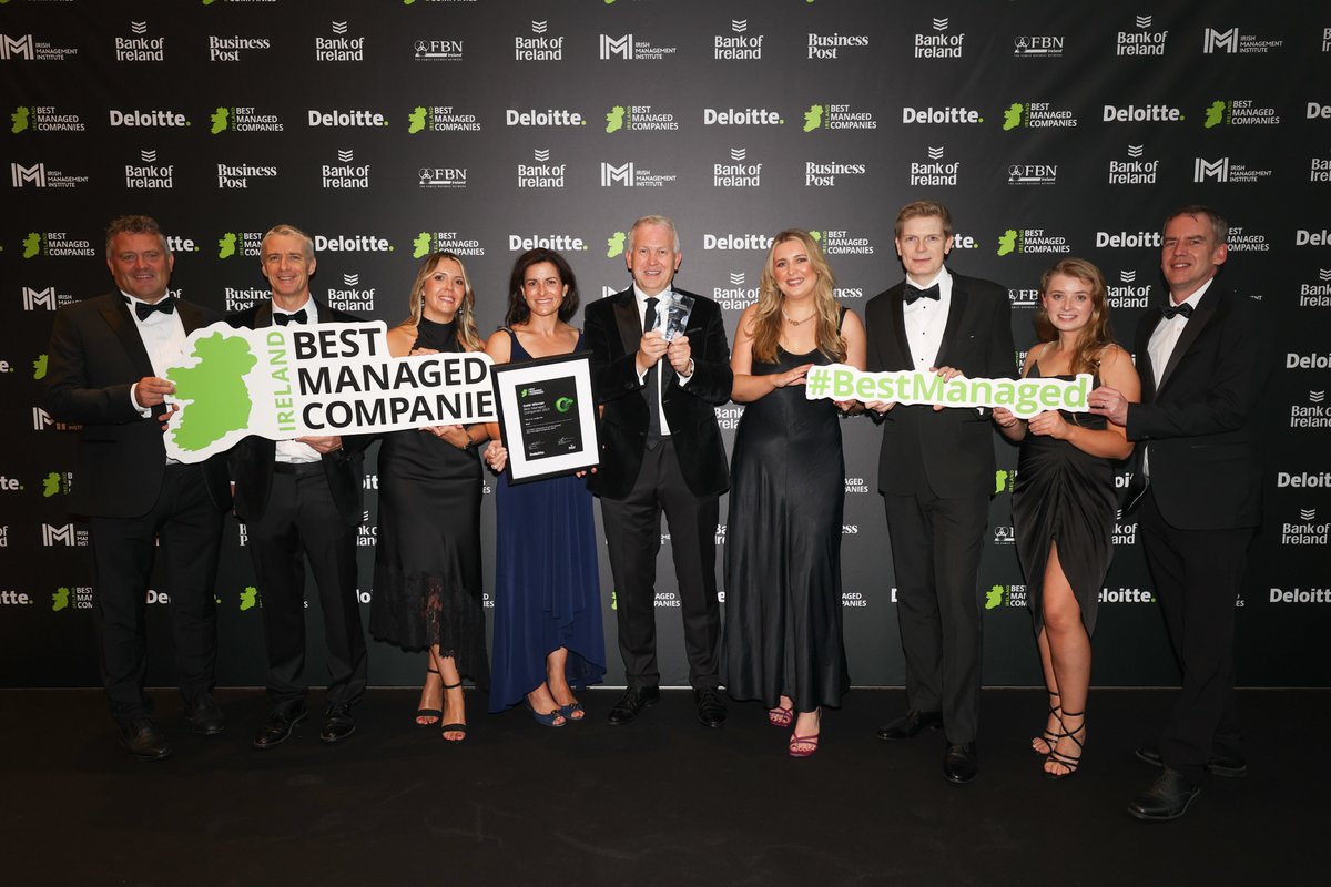 🏆 Exciting news! Enet has been recognized as one of Ireland's Best Managed Companies, achieving the coveted Gold Standard at the prestigious awards gala held last night. This recognition is a tribute to our exceptional team and our commitment to excellence. 🥇 #BestManaged