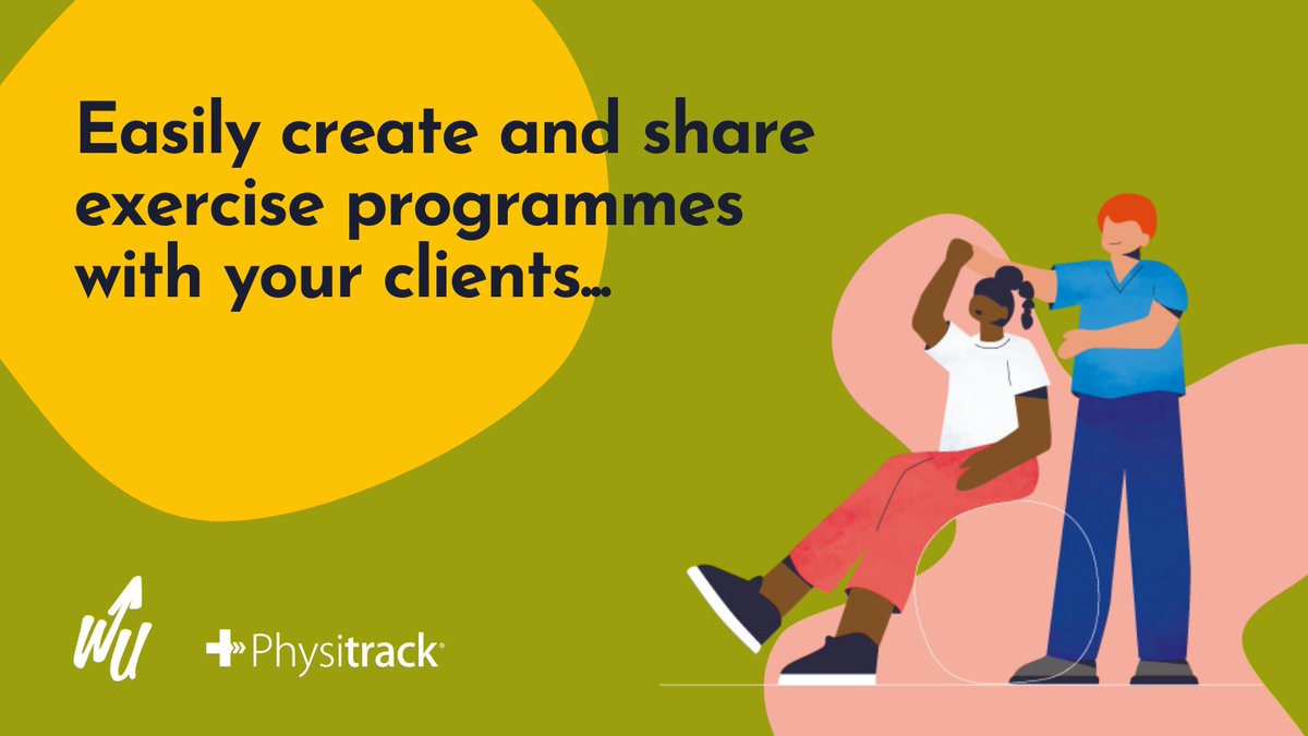 WriteUpp's tweet image. Want to create and share bespoke exercise programmes with your clients?

@physitrack increases home exercise compliance and patient confidence, + use it seamlessly with WriteUpp 🙌

More info and exclusive discount - buff.ly/3Rn2ytu

#writeupp #practicemanagementsoftware