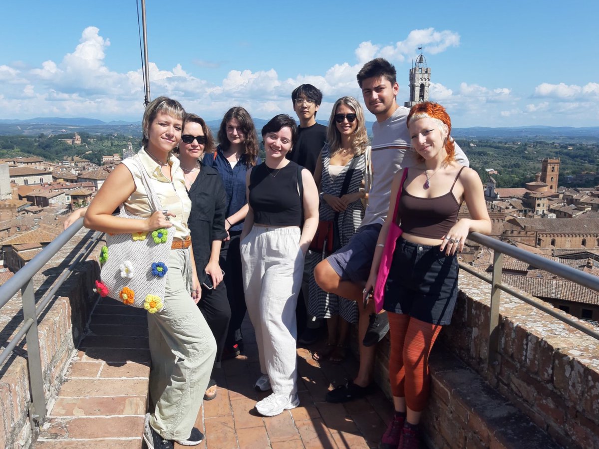 Ciao from atop Siena’s Facciatone, a great view today amidst orientation activities with our newly arrived students from <a href="/sienaart/">Siena Art</a> &amp; <a href="/sienaschool/">SSLA Study Abroad</a> ! 

#studyabroad #studyaway #tuscany #italy