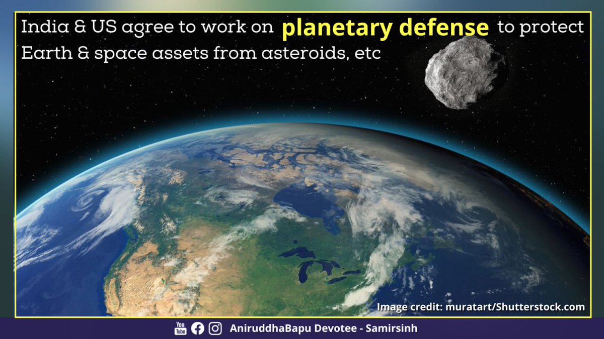 While several geopolitical developments took centre-stage at G20 Summit in New Delhi, on its sidelines, India & US agreed to work on #PlanetaryDefense to protect Earth & space assets from hazardous impact of #asteroids and near-Earth objects.

Besides, #IndiaUS are also working