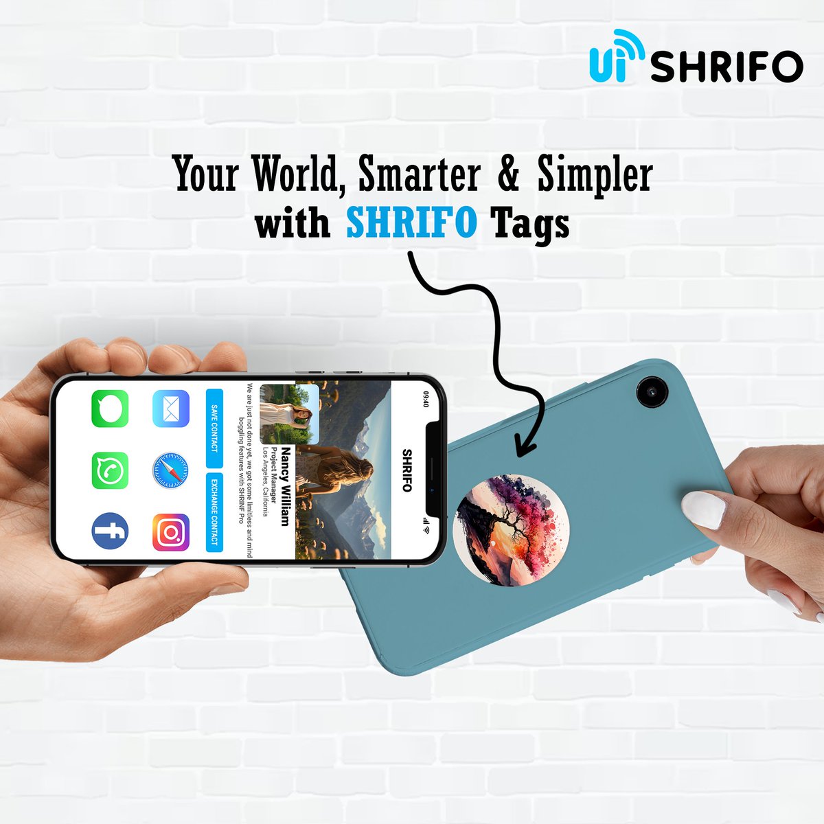 Experience the ultimate convenience with SHRIFO Tags - the smart and simple solution to organizing your world.

#SHRIFOTags #SmartOrganizing #SimplifyYourLife #TagItYourWay #smartbusinesscard #bestbusinesscards #contactlesscard #digitalbusinesscard #nfcbusinesscard