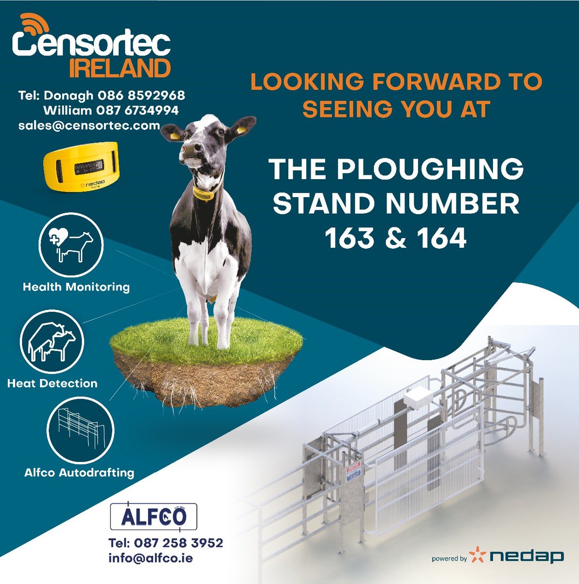 censortec's tweet photo. Come along and speak to the team @censortec &amp; #alfco @DeclanFowley at stand 163 &amp;164 at this years @NPAIE . Irelands largest supplier of animal monitoring and Drafting Systems. Looking forward to see you all. Watch out for the cubes #canyoufindthecubes. @NedapLivestock. https://t.co/iZSgm5InFm