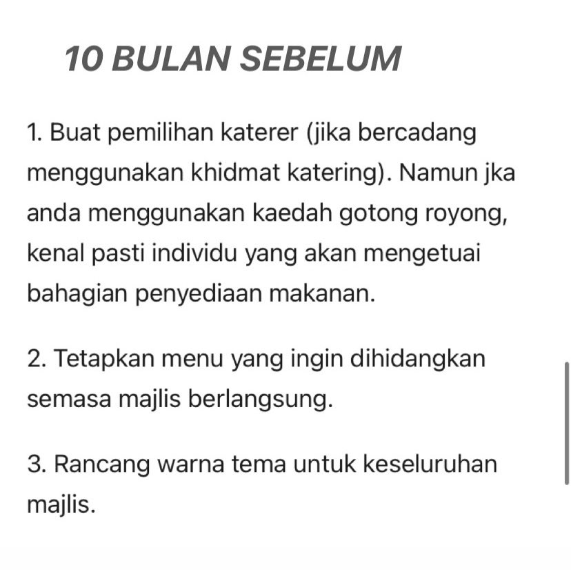 zafranmustafa's tweet photo. PERSEDIAAN LENGKAP 12 BULAN SEBELUM KAHWIN.

🧵Thread. https://t.co/lnSUe2o5Au