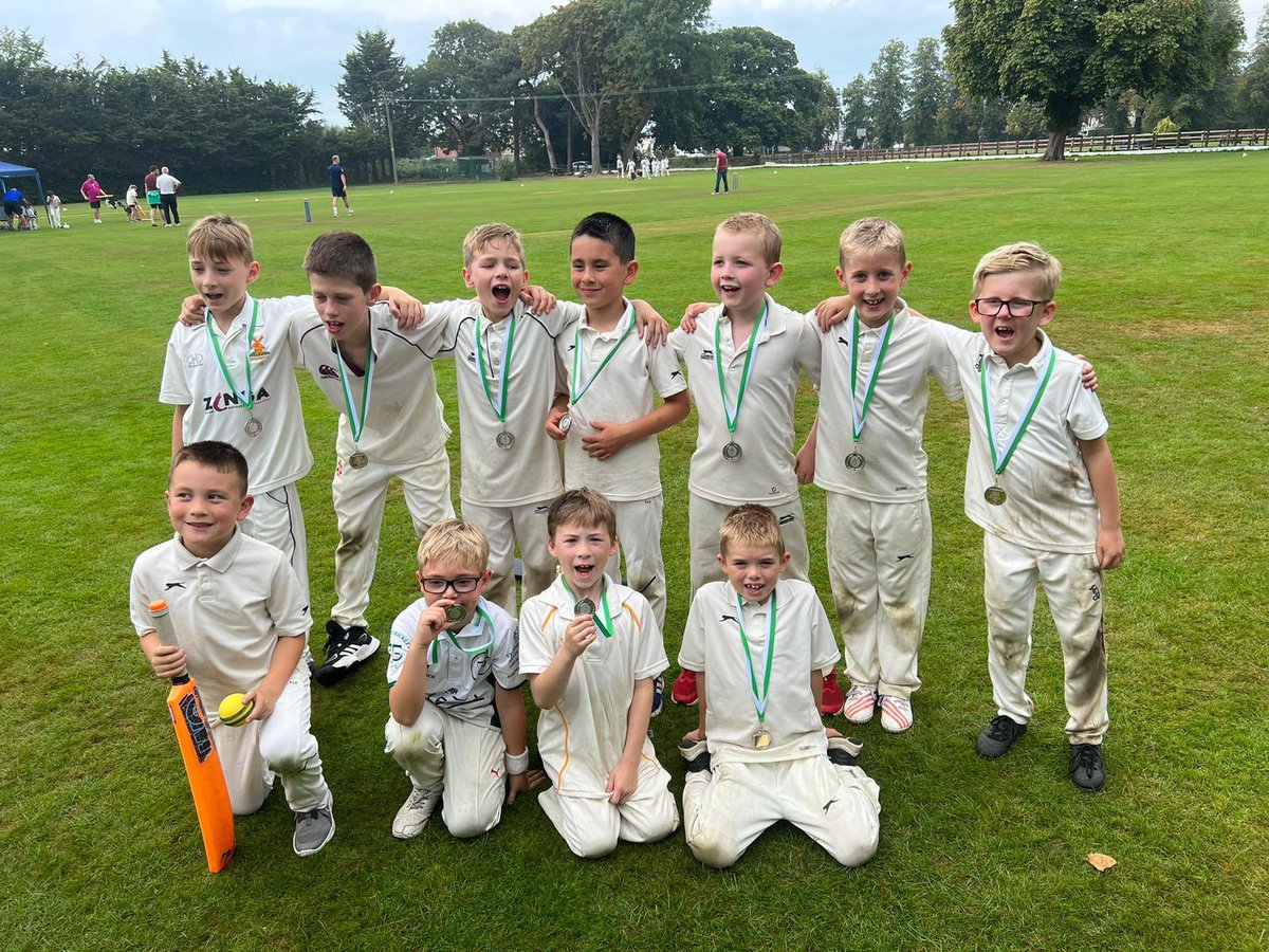 Congratulations to our U8s who, in their first year of cricket, won their festival group to qualify for the county finals, then proceeded to win 3 games before narrowly losing to an excellent <a href="/BGCC_Official/">Barnards Green Cricket Club</a> side in the final. Well done boys, we’re all really proud of you!