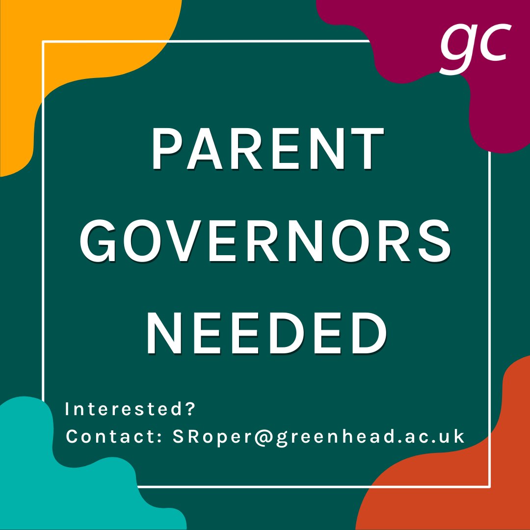 We have 2 vacancies for Parent Governors on our Governing Body. All parents and carers have been emailed the full description of the role via the Principal's update sent out today. Submit your expression of interest by 5pm on Friday 29 September. #ParentGovernorVacancy