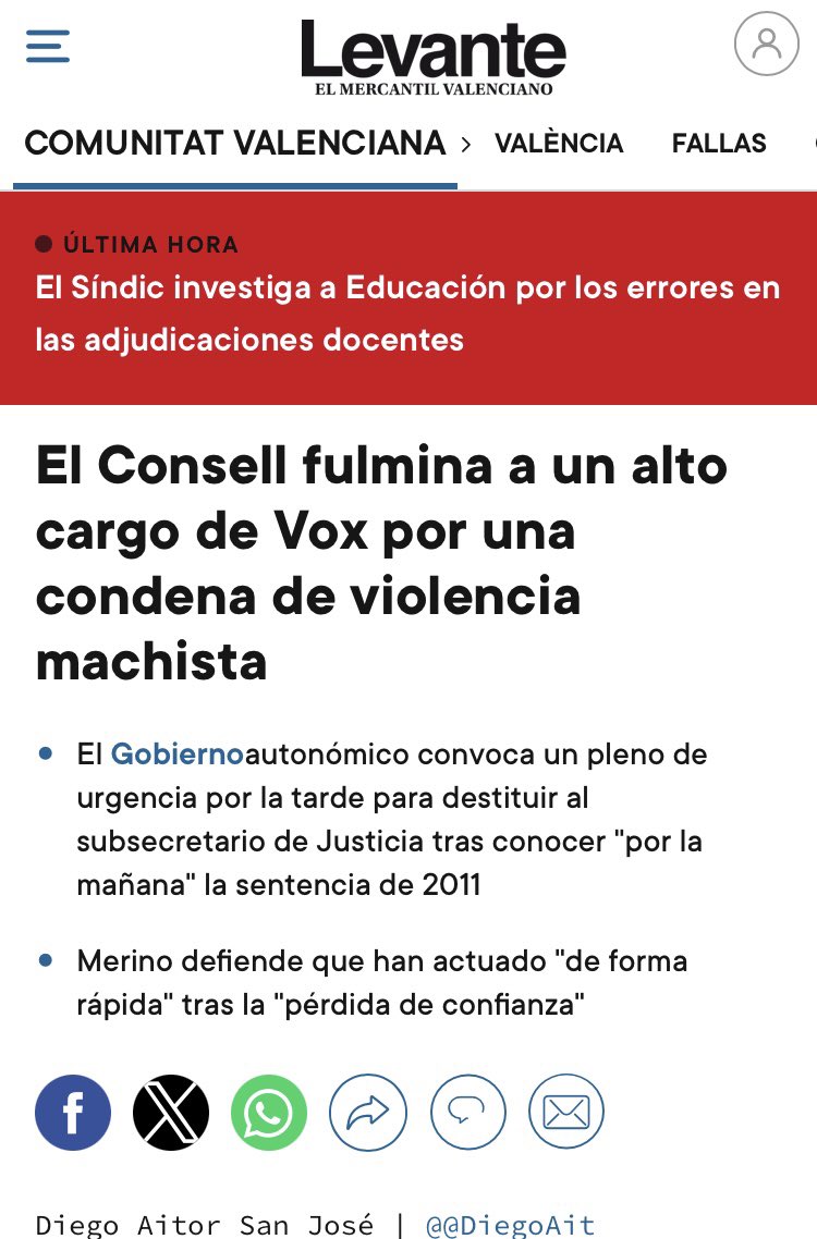 Cap sorpresa. Un partit que nega la violència de gènere és una porta oberta a maltractadors. Què no ho sabien?! Ell tampoc? Ho cessen perquè no ho han pogut tapar més.