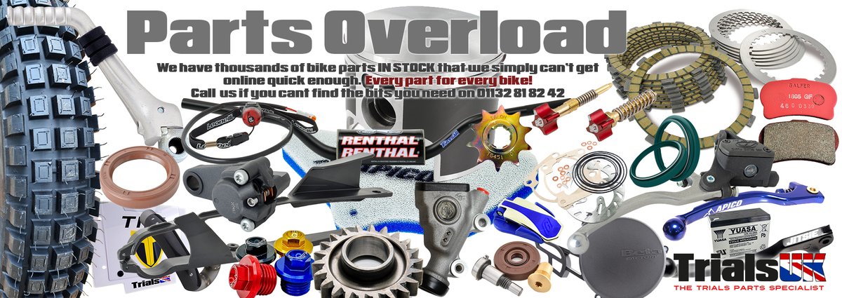 We have thousands of parts not listed online for every trials bike. Call us if you cant find what you need on 01132 81 82 42
#trsmotorcycles #gasgas #betamotorcycles #sherco #montesa #oset #vertigomotorcycles #scorpa 
trialsuk.co.uk