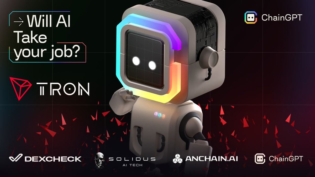 ChainGPT_CIS's tweet image. 🌟 Присоединяйтесь к беседе с @trondao @DexCheck_io @AITECHio &amp;amp; #AnChainAI о будущем труда и силе технологий искусственного интеллекта. 

🤖 Тема:
 &quot;Заберет ли ИИ вашу работу?&quot;

🗓 Когда:
 15 сентября 18:00 мск

📍 Где: