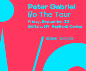 Coming up on Friday, September 22nd- Peter Gabriel at KeyBank Center! Get your tickets at Ticketmaster.com