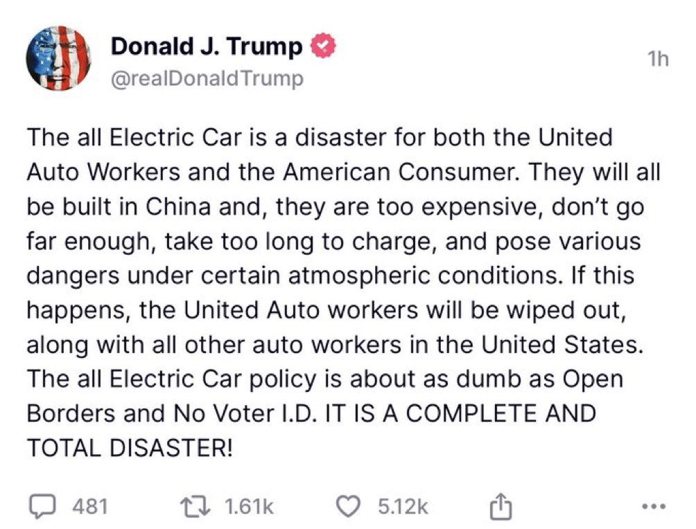 alexbruesewitz's tweet photo. So true @realDonaldTrump https://t.co/MotkTLvJ3R