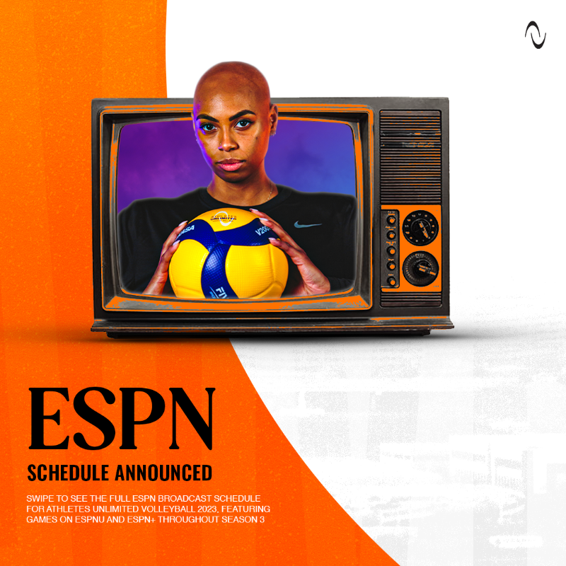 AUProSports's tweet photo. Mark your calendars because Athletes Unlimited Volleyball is back starting October 6th! 📆

All 30 #AUVB games are on ESPN platforms 📺