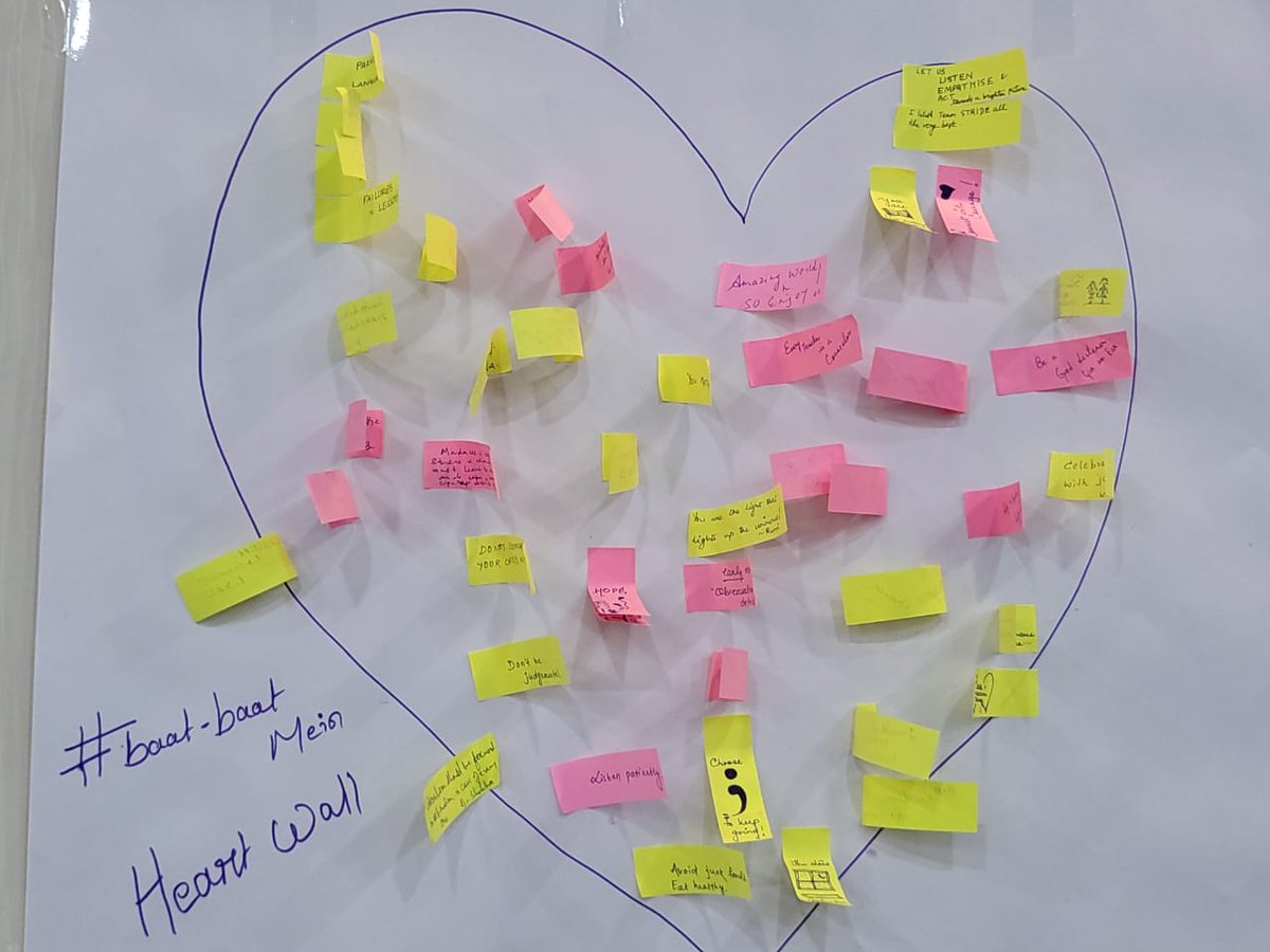 stride_project's tweet photo. A ‘Heart Wall’ was also installed, where all participants  posted messages of support and hope to spread awareness around mental health and suicide prevention.

End. https://t.co/mTP7mpIR7U
