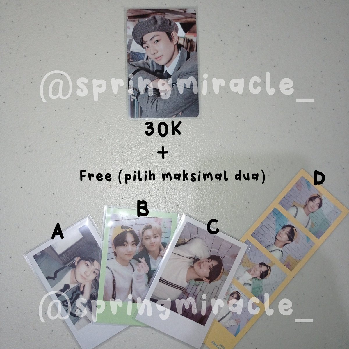 springmiracle_'s tweet photo. WTS JAY AND JUNGWON PHOTOCARD
HELP RT/LIKE

wts in rush | ina only 🇮🇩 | bisa oren 🍊 

• harga sudah tertera di pic
• ready ina, dom tangerang
• mau tanya kondi dm aja yaa

t. pc enhypen jay hybe insight jungwon baret jungwon jumatan wts want to sell https://t.co/hkjRHQdm6L