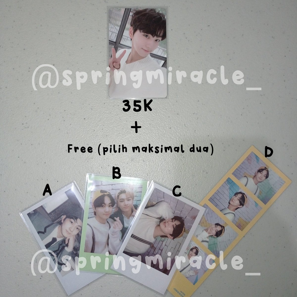 springmiracle_'s tweet photo. WTS JAY AND JUNGWON PHOTOCARD
HELP RT/LIKE

wts in rush | ina only 🇮🇩 | bisa oren 🍊 

• harga sudah tertera di pic
• ready ina, dom tangerang
• mau tanya kondi dm aja yaa

t. pc enhypen jay hybe insight jungwon baret jungwon jumatan wts want to sell https://t.co/hkjRHQdm6L