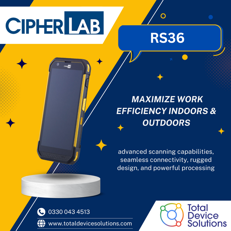 total_device's tweet photo. 🚀Upgrade Your Business with the CipherLab RS36 Touch Mobile Computer! 🚀
The CipherLab RS36 is here to supercharge your efficiency and productivity.
Visit https://t.co/T62DSAFzWr to learn more.
https://t.co/hnRqtJpMhl
#RS36 #Totaldevicesolutions #MobileTech #EfficiencyBoost https://t.co/JkYMX0UUZQ
