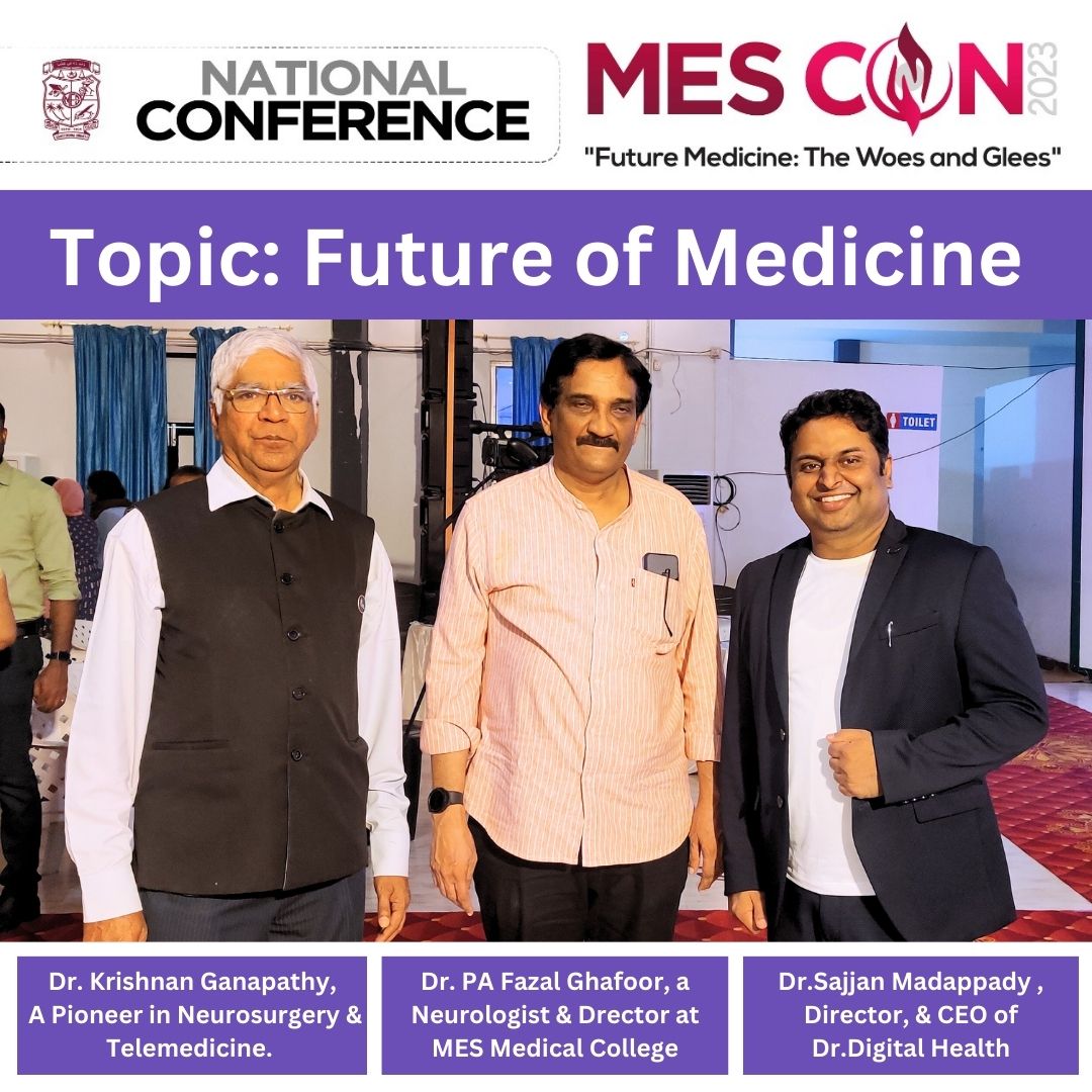 Interaction with Dr. Krishnan Ganapathy, A Pioneer in neurosurgery and telemedicine. & Dr. PA Fazal Ghafoor, a neurologist and director at MES. CLIKC - drdigitalhealth.com/?utm_source=In… #digitalhealth #digitalhealthcare #digitalhealthsummit #drsajjan #drdigitalhealth #drdigital
