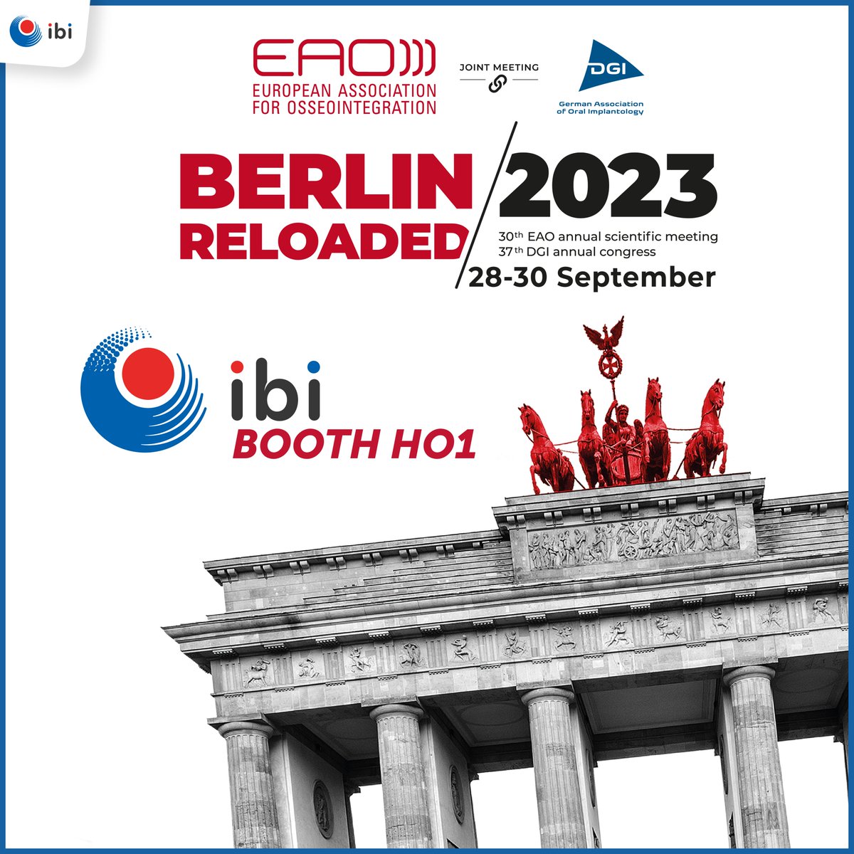 smartboneibi's tweet image. Would you like to #meet our #team? Are you interested in learning about our technology? Would you like to become our #distributor?

🔵 @EAO_Association congress - Sept. 28th - Sept. 30th - CityCube Berlin - #Booth #H01

Don't miss!