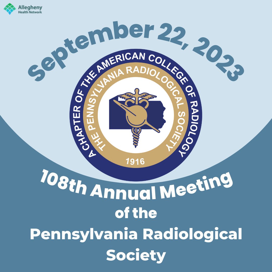 AHNImaging's tweet photo. AHN Imaging is excited to be well represented at this year’s Pennsylvania Radiological Society meeting on September 22nd in Philadelphia.  
@AHNToday @AHNRadRes @PAradsociety @amser @futureradres @RadDocMatt @mpspearman @mpspearman @tdifilippo18 @DebiecNick @dillond32 https://t.co/ne078F58F2