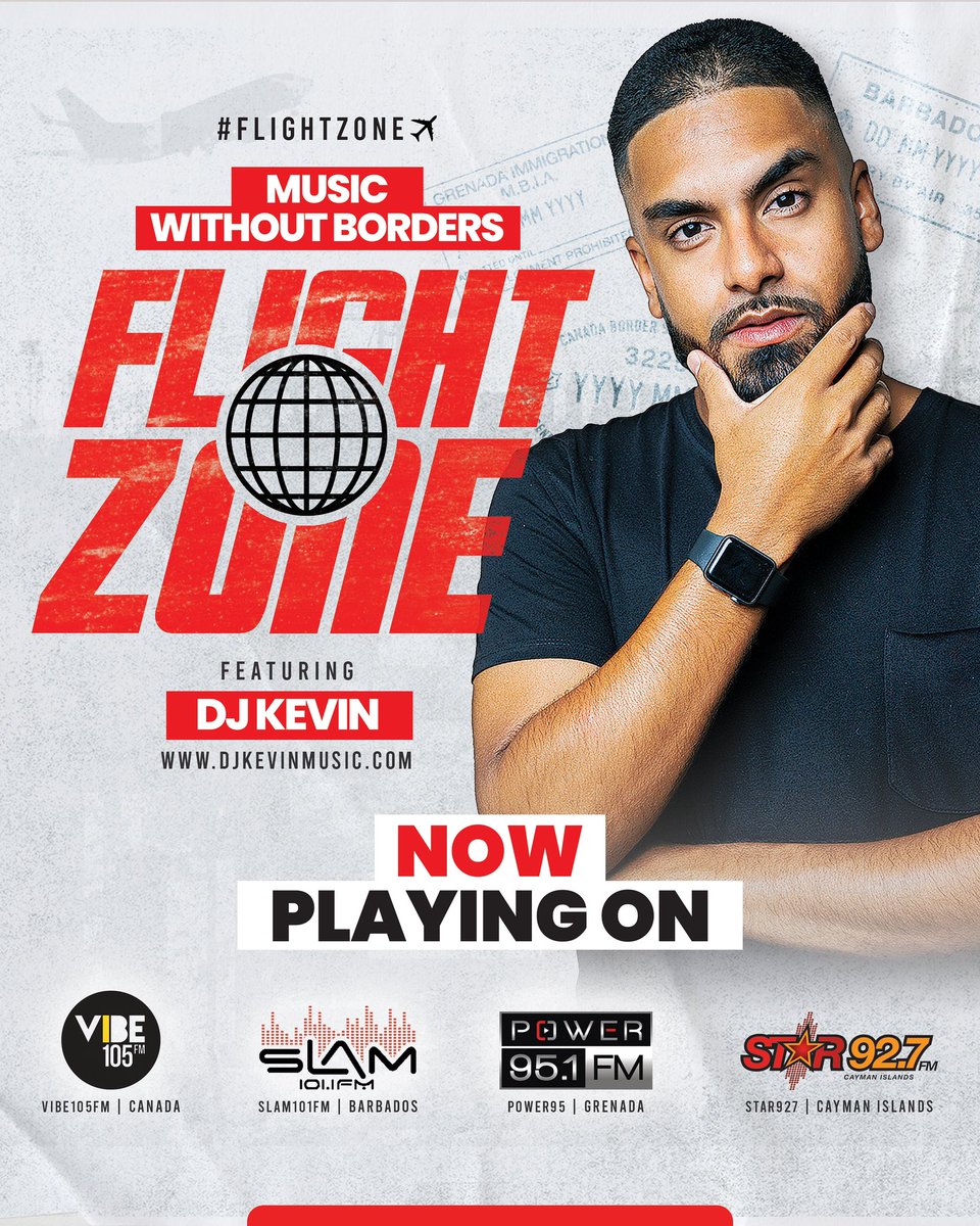 _DjKevinToronto's tweet photo. Been sitting on this one for a while... You can now hear my mix show #FlightZone✈️ across the Caribbean + Canada! https://t.co/hQQPU3Ymf3