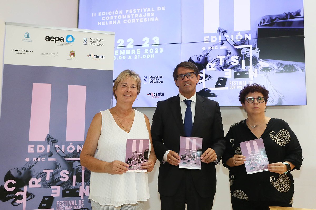 dipuAlicante's tweet photo. El papel dela mujer en el cine, tanto delante como detrás de la cámara 🎥, protagonizan el certamen de cortometrajes #Cortesinafest.
Un año más, impulsamos este evento que celebra su segunda edición del 21 al 23 de septiembre 🗓️
Programación: https://t.co/7WiT0VjPJ2 https://t.co/rqhdAjwm4m