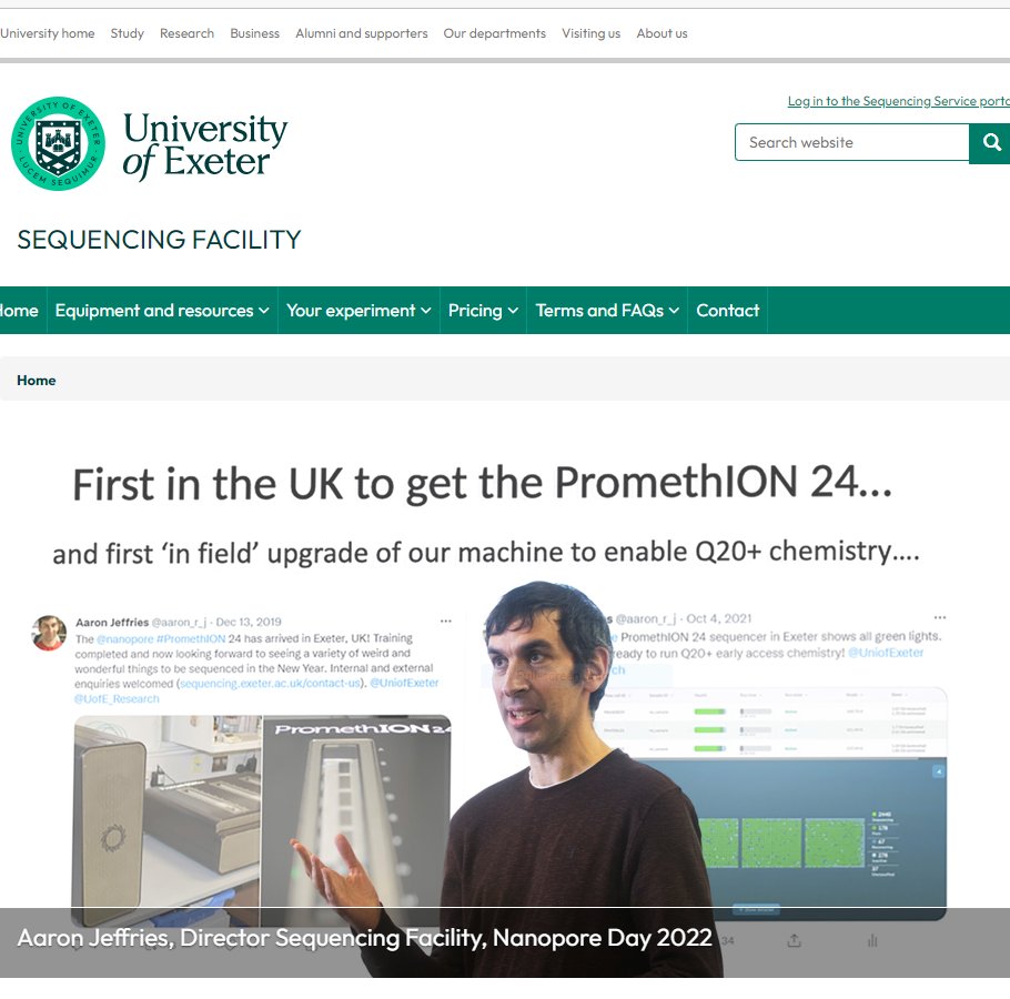 AmandaGoodison's tweet photo. Exciting event with Exeter Sequencing Facility https://t.co/v6dJNDGEdU
@ExeterMed and @nanopore on 22nd Sept 12:00pm @UoEBiosciences @uniofexeHLS  #sequencing #transcriptomes #genomes 
register https://t.co/r9gZtB1Vnz https://t.co/J7tlkcZXyT