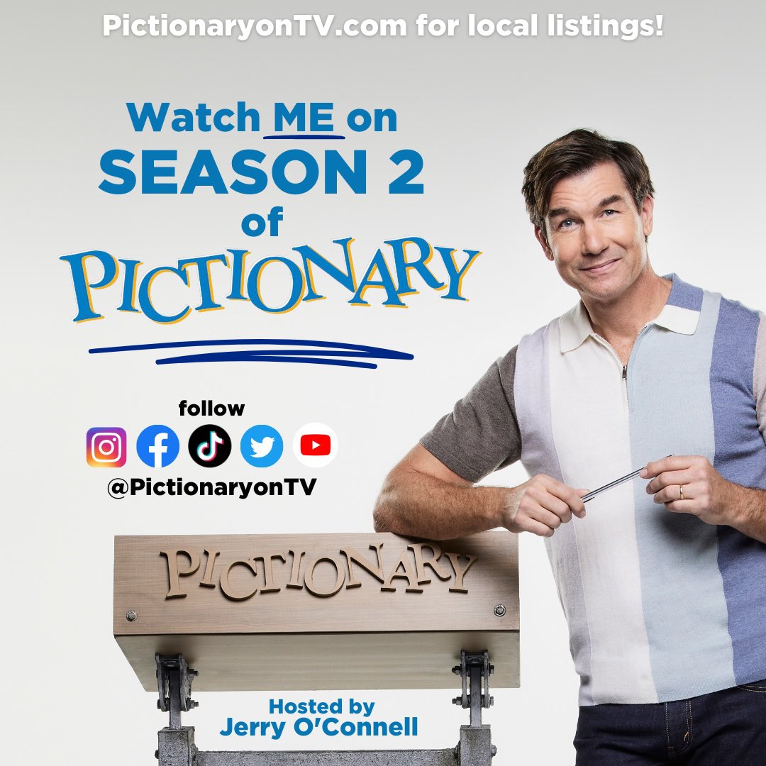MartynHale7's tweet image. It’s PREMIERE WEEK for Pictionary hosted by #JerryOConnell and I’m going to be on the show this season!!!   They are also giving everyone at home the chance to play &amp;amp; win everyday. Tune in and be on the lookout for my episode. #pictionary #foxfirstrun

#hollywood #bollywood #love