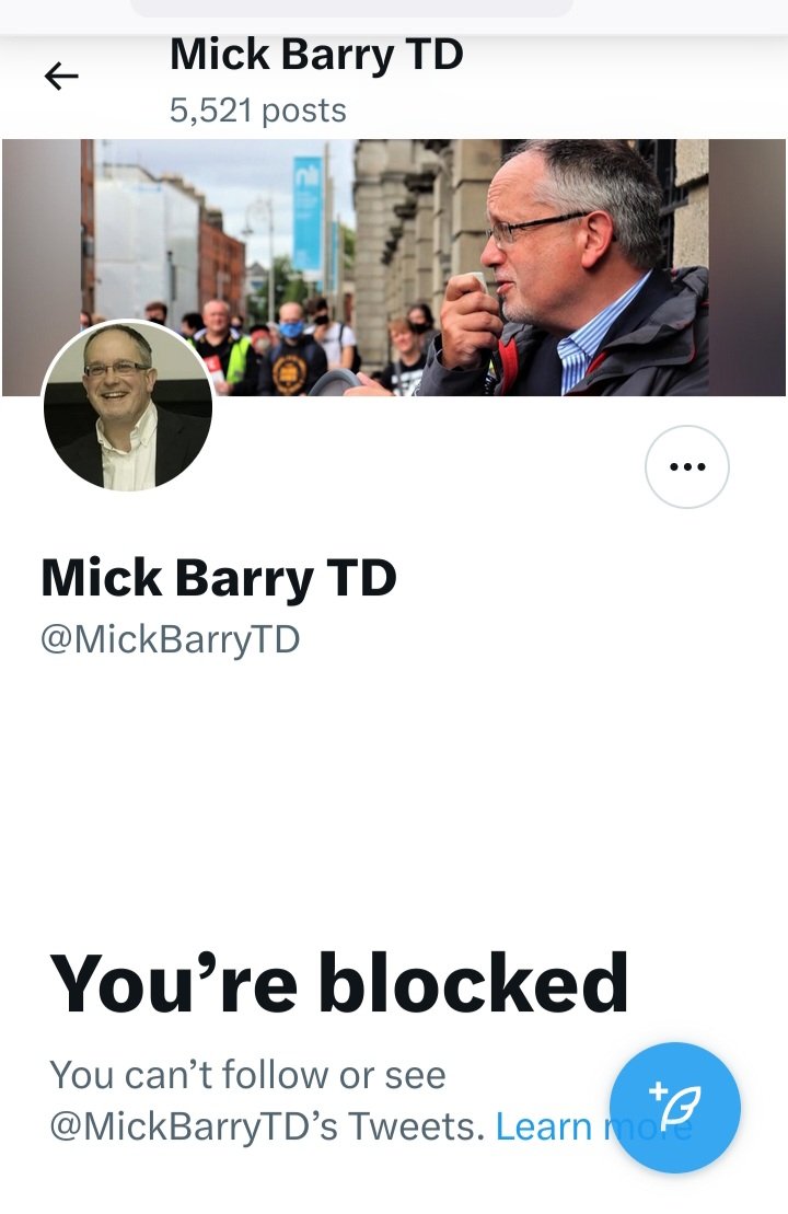 The disgraced Mick Barry is another so called 'public servant' who has blocked me from twitter even though I pay his wages.

@MickBarryTD 
#ProtectChildhood