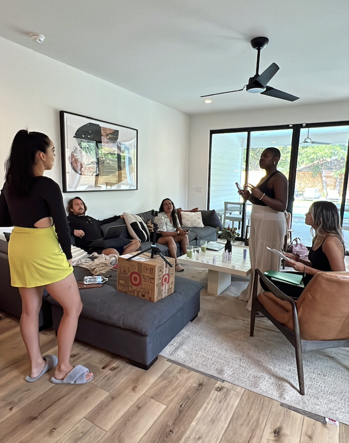 mike_rama7's tweet photo. I spent 3 nights in a house in Austin with just me and 15 women…

I saw just about every one of them cry…

And I don’t think I’ve ever felt better about our mission at @brandsXcreators 

Here’s how it went down:

Several months ago, some of the top UGC creators in the industry reached out to me and said they wanted to plan a creator house.

The idea was to get a bunch of the top UGC creators in one house, and brands would purchase content packages that would be filmed there.

We realized that we needed some initial investment to fund the Airbnb before brands would sign on…

So Brands Meet Creators committed to sponsoring the event.

Over the past few months, these women did an amazing job of landing brand partnerships, organizing everything, and pulling off the event.

Each day was filled with content creation, conversations, and genuine connection.

The timing worked out perfectly, and we were able to demo our new platform at the event as well.

During our final night, things got emotional...

We had a big fire out back by the pool…

Everyone sat in a circle, roasting marshmallows, telling stories, and really opening up.

There was one main thing that each of these women had in common…

Content creation had changed their lives.

As I watched tears roll down faces of the women that sat around the fire,

I heard stories from mothers who were able to stay at home and spend more time with their kids…

I heard stories from women who supported themselves through college.

I heard stories from women who were able to leave soul-draining jobs and gain more freedom in their lives…

All from UGC.

I always knew that what we were doing in this space made an impact…

But having this experience made things so much more tangible for me.

I know we’re still in the early innings and have so much more impact to make.

@firstwavesocial