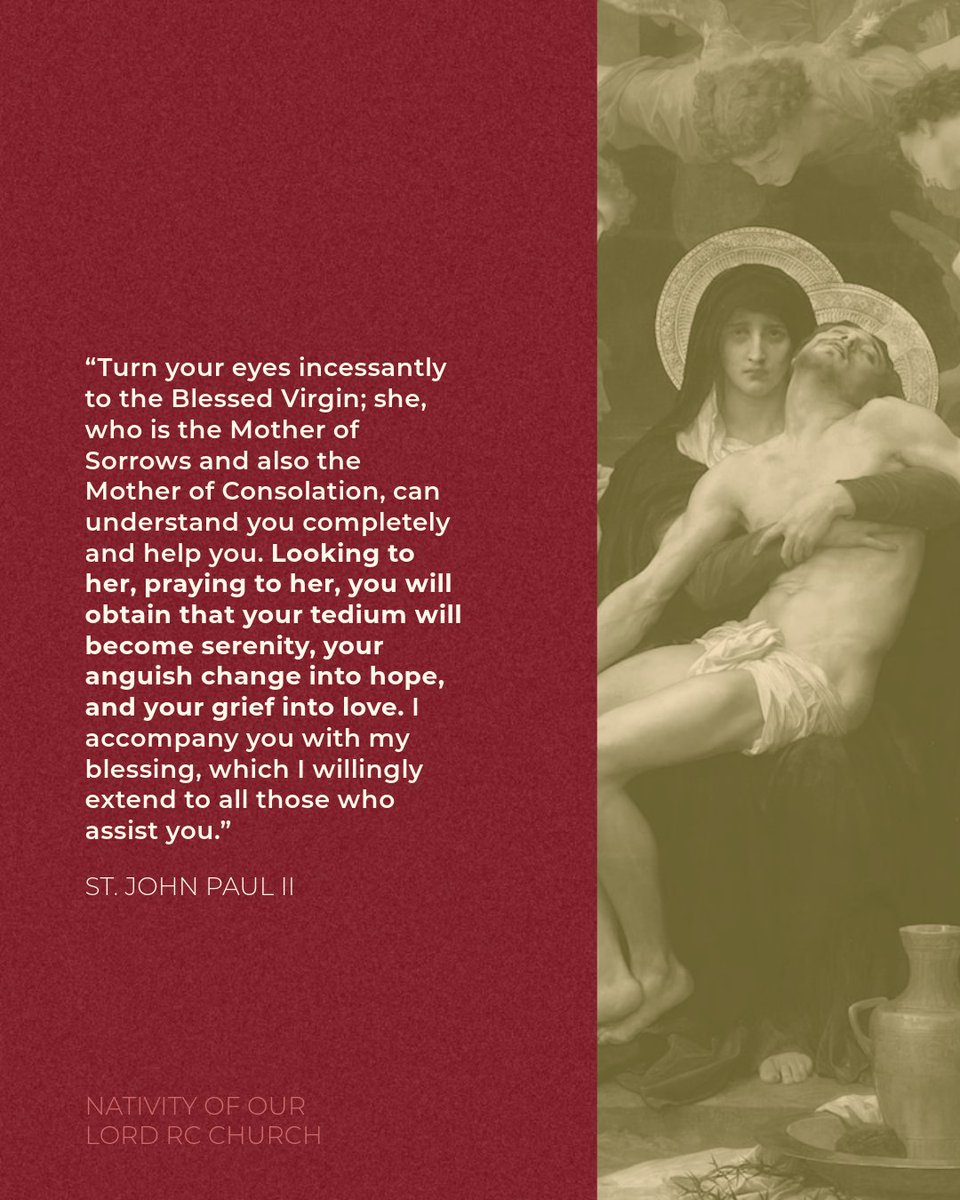 OurNativity's tweet photo. Our Lady of Sorrows, pray for us! https://t.co/EDuGBVqBz5