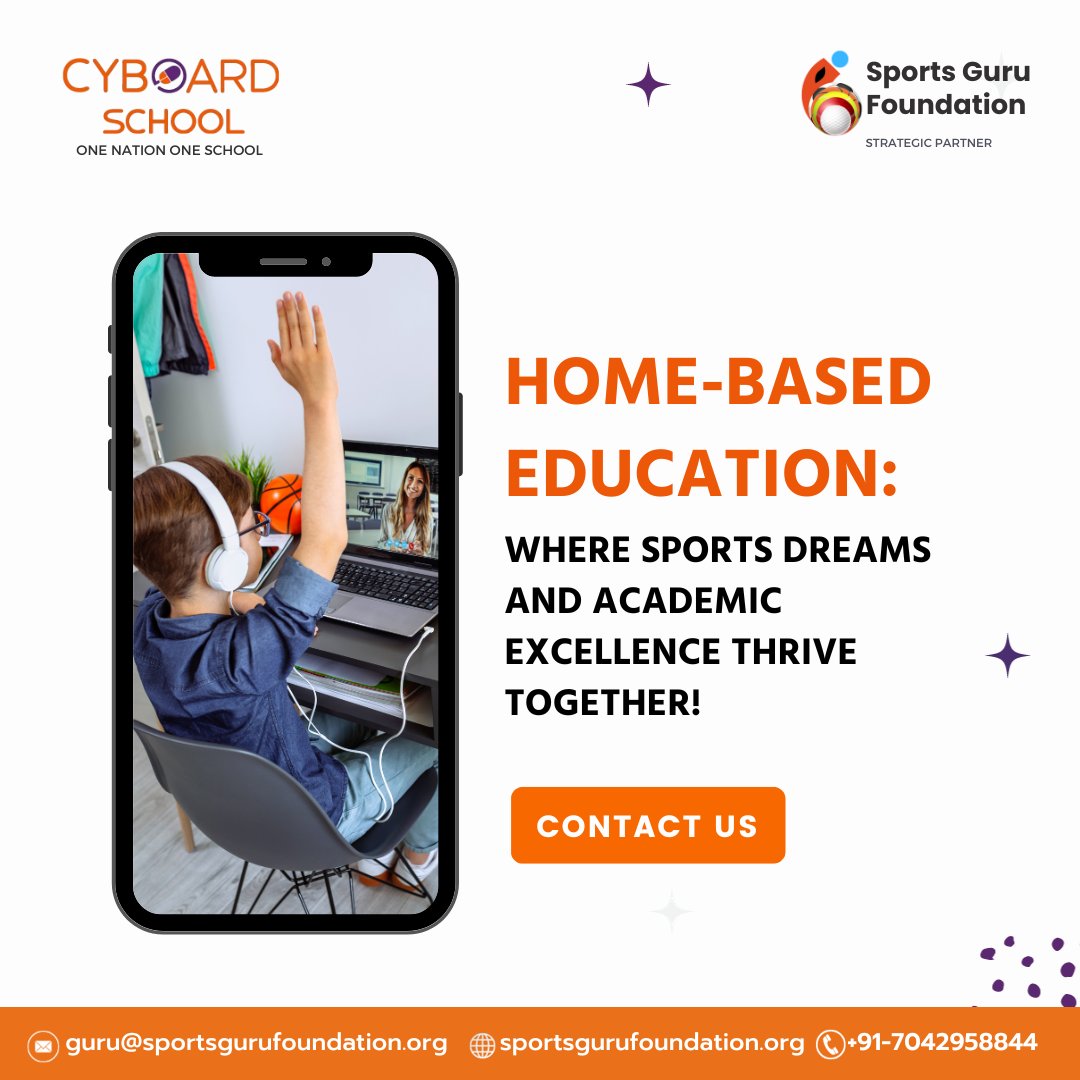 Enroll your young champion in our program, where they can pursue their sports dreams while excelling in academics, all from the comfort of home. 🌟🏀

Contact us: +91-7042958844

 #HomeBasedEducation #AcademicExcellence #SportsDreams #sportswithacademics #sportsandacademics
