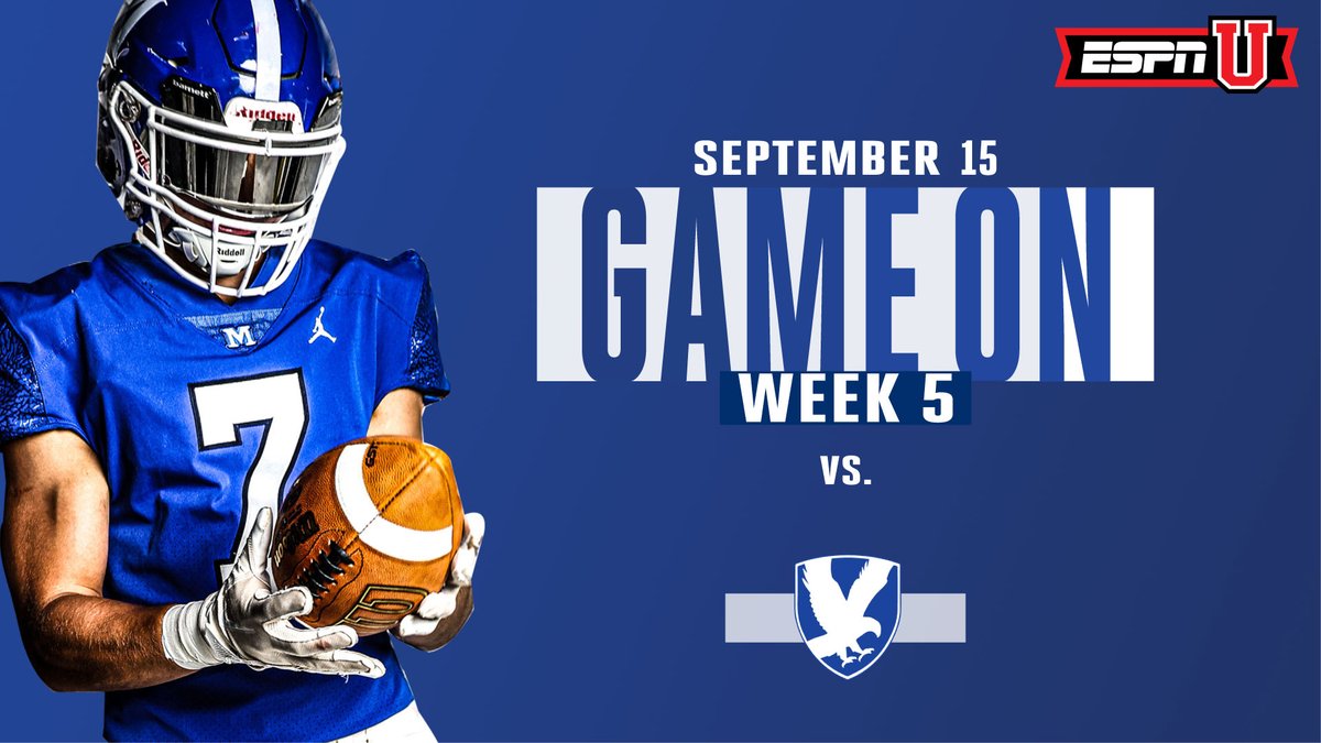 McCallie Football (@mccalliefb) on Twitter photo Week 5!
The Blue Tornado are on the road again this week, traveling to Nashville to face off against Brentwood Academy.
🏈Week 5 | McCallie vs. Brentwood Academy
📍 Brentwood Academy
🕖 Kickoff | 7:00 PM
📺 ESPNU
#gbb #week4 #gameon #mccalliefootball #wearemccallie <a href="/SCNext/">SportsCenter NEXT</a> Week 5!
The Blue Tornado are on the road again this week, traveling to Nashville to face off against Brentwood Academy.
🏈Week 5 | McCallie vs. Brentwood Academy
📍 Brentwood Academy
🕖 Kickoff | 7:00 PM
📺 ESPNU
#gbb #week4 #gameon #mccalliefootball #wearemccallie <a href="/SCNext/">SportsCenter NEXT</a>