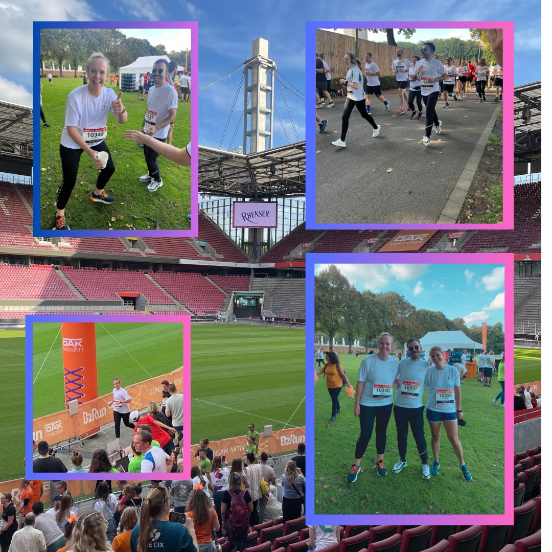 Gestern wurde es mal wieder sportlich! Drei tapfere Octopusse stellten sich als Team dRUNK Octopus  der Herausforderung und der HerLAUFforderung des Business-Laufs B2Run! 5,3 km um das RheinEnergieSTADION, inklusive triumphalen Rennende in der Heimspielstätte des FC Kölns.