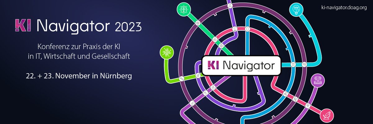 DOAGeV's tweet image. KI zum Anfassen und Ausprobieren – das ist die Devise des KI Lab auf der #KINAVIGATOR. In einem eigenen Bereich können sich Teilnehmende über aktuelle KI-Tools informieren, mit Robotern ins Gespräch kommen oder eine eigene KI-Technologie zusammenbasteln. scomp.ly/eZdDblJ