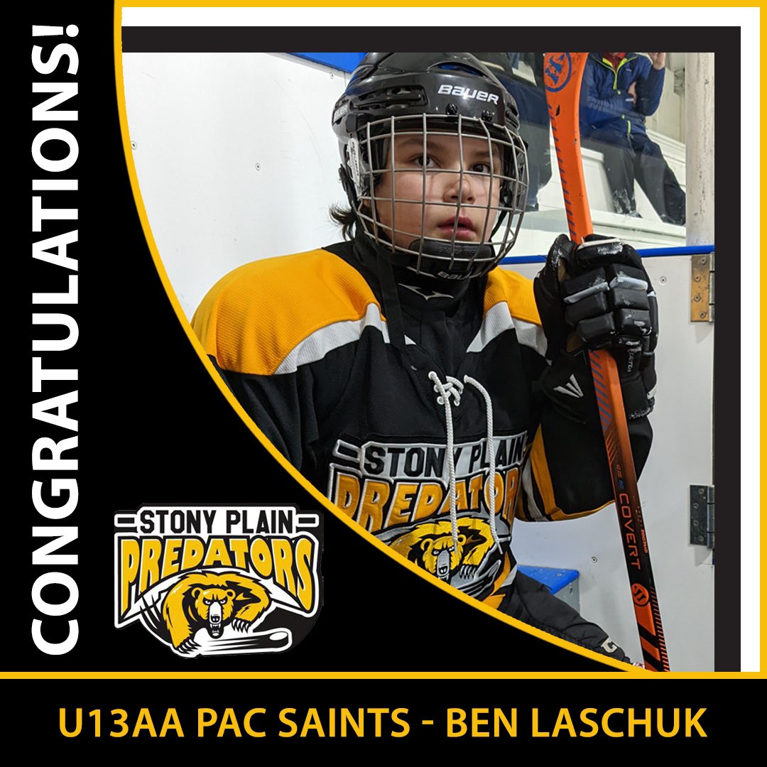 SPMHA_Predators's tweet photo. Huge congratulations to our 5 Predators who made the U13AA Pac Saints Team! We are all super proud of you and wish you an amazing season! We will all be cheering you on Ben Laschuk, Conner Lakusta, Eric Ross, Jordan Peel and Sam Halliday!!! #SPMHA_preds https://t.co/1RM34rn24f