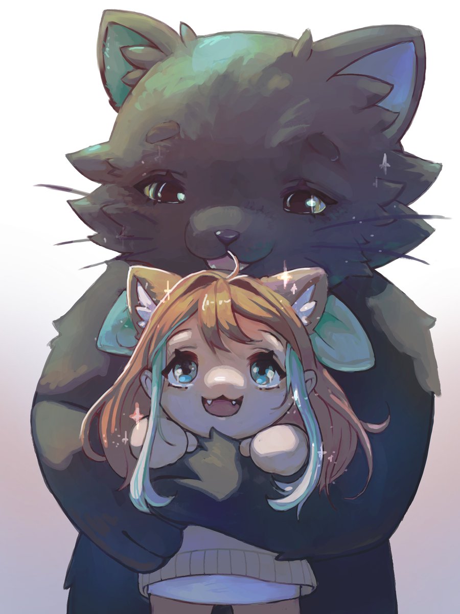 commission for a secret surprise! i'll tag them in the comments once it's revealed 💛🐻🐈‍⬛#vtuber #commissionsopen #VtuberArtist