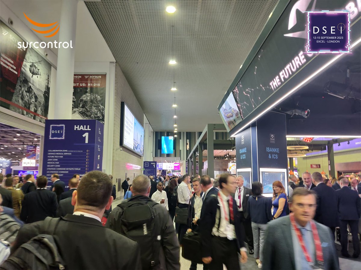 surcontrol's tweet image. Esta semana hemos estado en DSEI 2023, que se celebra en el ExCeL London, el principal evento híbrido de su tipo que consigue reunir a los gobiernos, las fuerzas armadas y la industria en general.