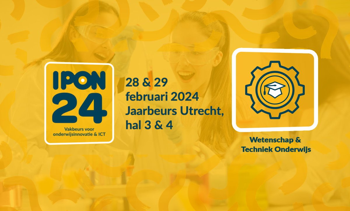 🔬 Benieuwd naar de laatste trends in Wetenschap &amp; Techniek Onderwijs? IPON 2024 brengt experts en innovators samen om de toekomst van dit cruciale onderwijsgebied te verkennen. Mis het niet! 💡 
Ga voor meer info naar: vakbeurs.ipon.nl
#IPON2024 #WetenschapEnTechniek