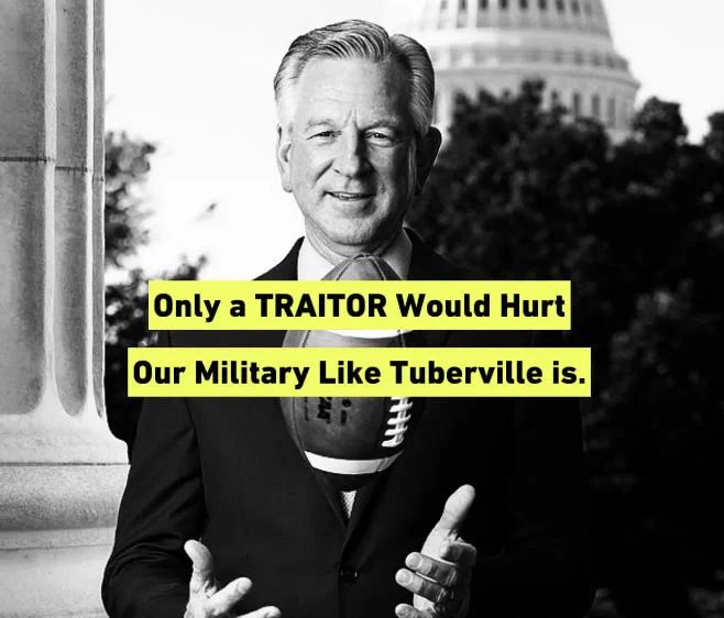 RogueCitizenOne's tweet photo. Tommy Tuberville's hold on 301 military promotions 
affect hundreds of service members' families and put our military readiness and national security at risk.

Call Senator #Tuberville and urge him to end his hold on military promotions.

☎️ 202-224-4124

#wtpBLUE #ProudBlue https://t.co/i4khwdyb2d