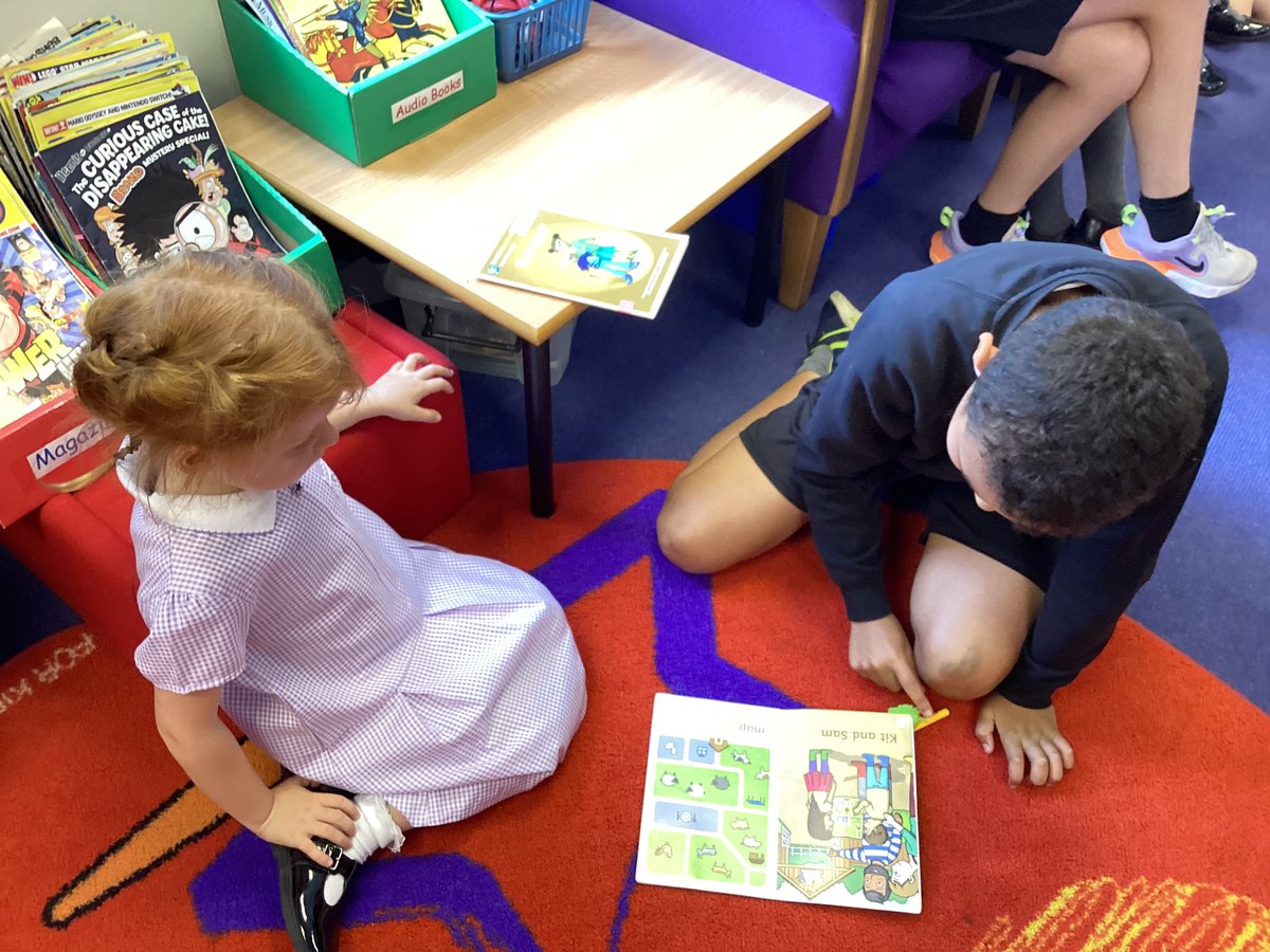 ourladyqop's tweet photo. Reception having their first paired reading session with year 6. #OLQPReading #OLQPReception https://t.co/E8TQ1vauTh