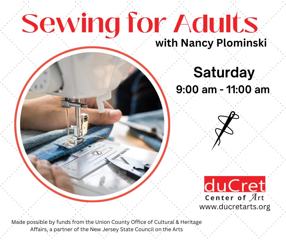 #art #artcenter #ducret #classesforadults #sewingclasses #sewingforadults #hobby #skill #sreative #plainfieldnj