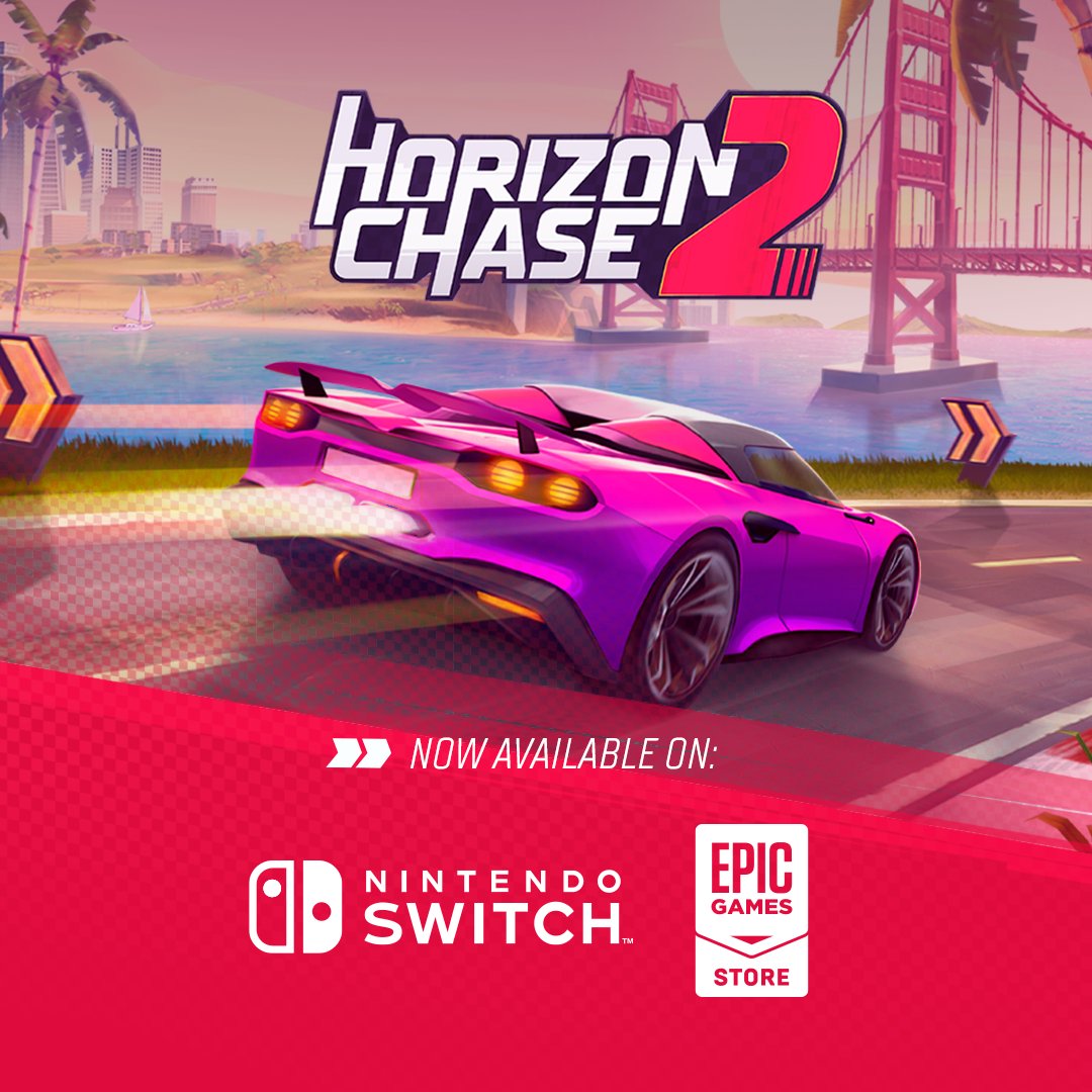 HorizonChase's tweet image. It's Friday! What better way to enjoy the weekend than with mind-blowing races in #HorizonChase2? Now available for PC and Nintendo Switch with a 20% launch week discount! 💸

🔗 Nintendo eShop: (nintendo.com/.../prod.../ho…)
🔗 Epic Games Store: (store.epicgames.com/p/horizon-chas…)