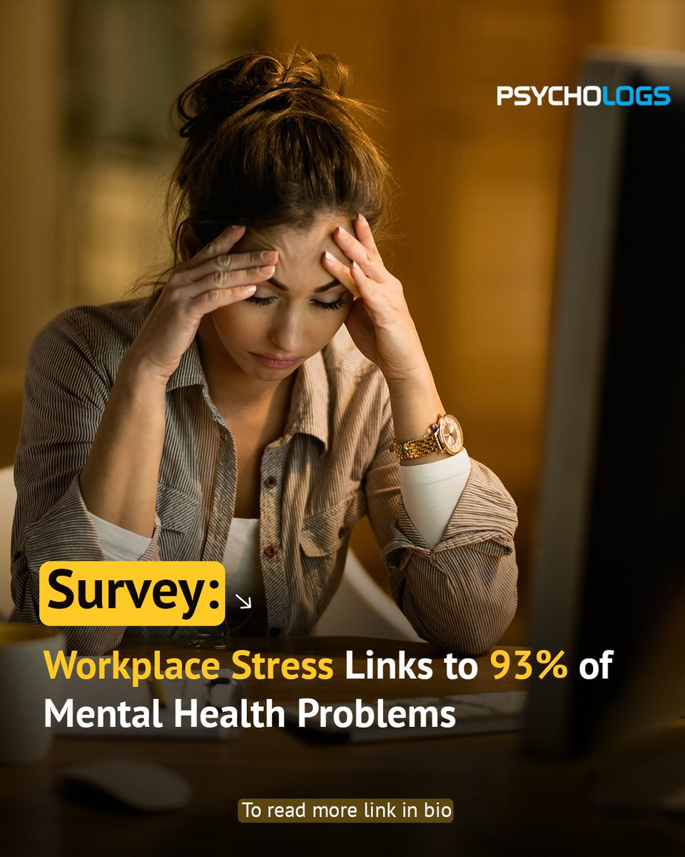 Anxiety and depression are among the most common problems that people have with their mental health. #WorkplaceStress

psychologs.com/survey-workpla…