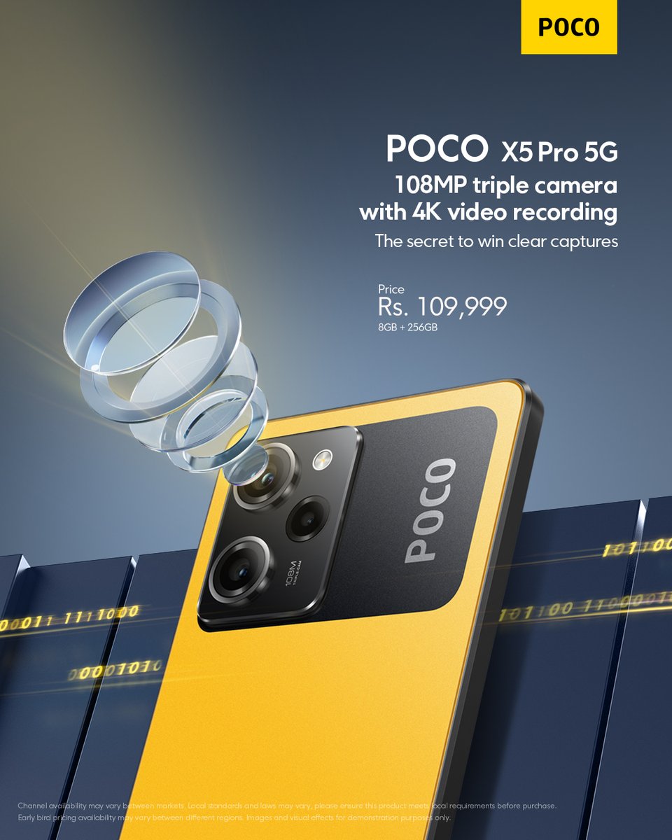 PocoPakistan's tweet photo. We have the secret to the best content creation, check out POCO X5Pro 5G's unbeatable camera.
xiaomi: https://t.co/EGhxyTqKiQ
daraz: https://t.co/5ckj9SwYyh
corecart: https://t.co/myTdNMP249
#TheSecretToWin #POCOX5Pro5G https://t.co/9EEBm2OI9o