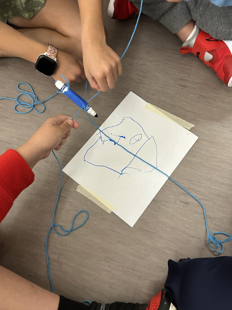 MissWolfrum's tweet photo. Our morning meeting activity today was team drawing!! Lots of laughs and working together to draw a house! #wearemindess https://t.co/gLwygw6zLf