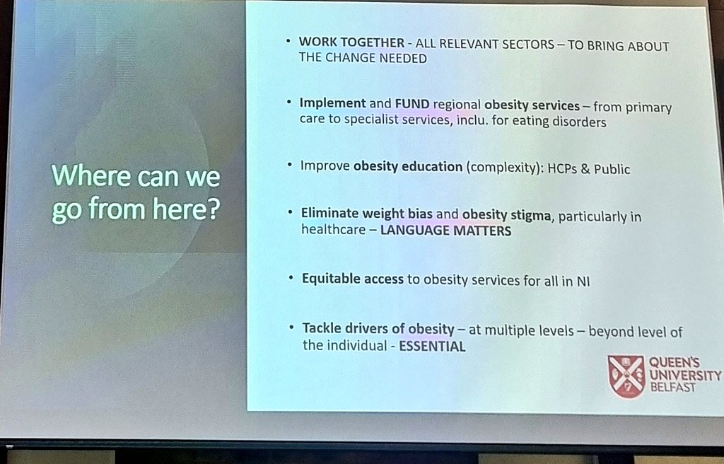 It is time for an Obesity Service in Northern Ireland <a href="/UK_ASO/">Association for the Study of Obesity UK</a> @DrLauraMcGowan #endweightstigma #obesity #UKCO2023