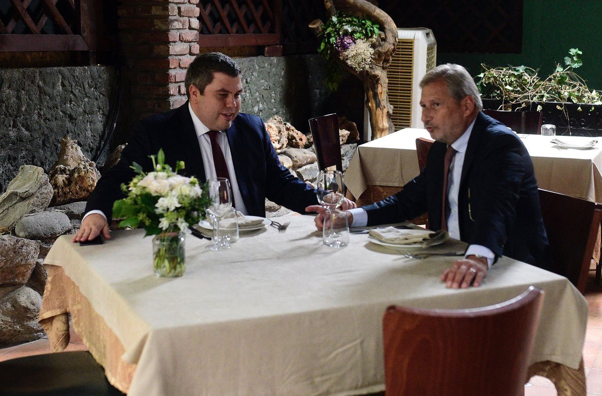 Good exchange with Deputy Prime Minister for #EuropeanAffairs, <a href="/Bojan_Maricikj/">Bojan Maricikj</a>. 

Congratulated him on the  good progress in the #screening process! 

I am convinced that if the efforts continue at this level, #NorthMacedonia 🇲🇰will be soon the frontrunner in the region again!